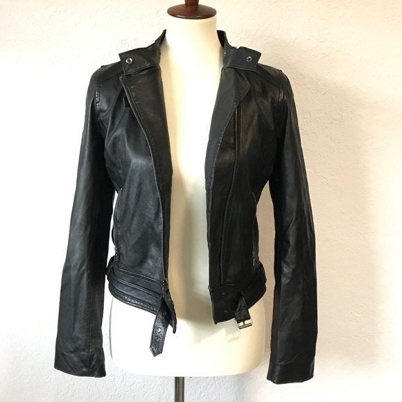 gap leather moto jacket
